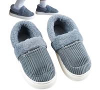 Pantuflas con calefacción, terciopelo EVA, zapatos de calefacción, zapatos para el hogar, comodidad suave | Calzado con cuatro ajustes de temperatura, pantuflas de aislamiento de felpa para hombres y