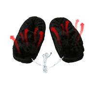 Pantuflas con calefacción térmica, calentamiento rápido, pantuflas de felpa antideslizantes, zapatos eléctricos cálidos, invierno para apartamento, sala de estudio, dormitorio, dormitorio