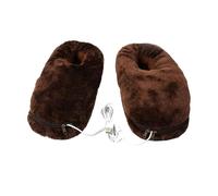 Pantuflas con calefacción térmica, calentamiento rápido, pantuflas de felpa antideslizantes, zapatos eléctricos cálidos, invierno para apartamento, sala de estudio, dormitorio, dormitorio