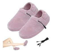 Pantuflas con calefacción USB | Pantuflas calentadas con calefacción USB antideslizantes, calentamiento rápido para el hogar, calentadores de pies para mujeres y hombres