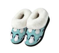 Pantuflas con diseño de pingüino para interiores y exteriores, multicolor, 43.5/44.5 EU