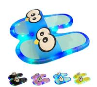 Pantuflas con luz LED para mujer, pantuflas iluminadas con luces LED, pantuflas luminosas para mujer con función de brillo, Blue, 40 EU