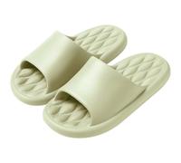Pantuflas Cozy Slope - Pantuflas de baño con plantilla de masaje suave para comodidad y uso compartidos, verde, 37 EU