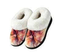 Pantuflas de acuarela con diseño de pájaro y fénix, para interiores y exteriores, multicolor, 41/42 EU