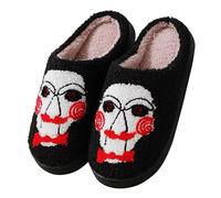 Pantuflas de algodón bordadas con toalla de Halloween, para hombre y mujer, otoño e invierno, para el hogar, no para parejas, pantuflas de interior para mujer antes de Navidad, z, 38 EU