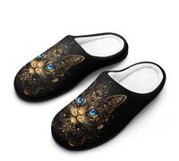 Pantuflas De Algodón Fantasías De Gatos Mandala De Ojos Azules Slippers M