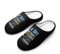 Pantuflas De Algodón Humor Sobre Pesca Slippers M