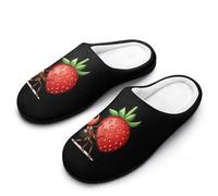 Pantuflas De Algodón Linda Hormiga Que Lleva Una Fresa Slippers S