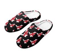 Pantuflas De Algodón Mapa De Banderas Del Reino Unido Slippers L