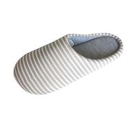 Pantuflas de algodón para mujer, para primavera, verano, otoño e invierno, finas, no suaves, transpirables, para antes y después del embarazo, pantuflas de Navidad para mujer, gris, 38 EU