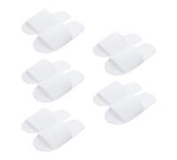 Pantuflas de Algodón y Lino para Invitados - Zapatillas de Hotel Portátiles y Desechables para Mujer y Hombre - Para Boda, Novia, 5 Pares