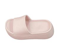 Pantuflas de almohada para mujer, sandalias de ducha tipo nube, cómodas, acolchadas, suela gruesa, zapatos de ascensor para interiores, unisex, zapatillas de verano para hombres y mujeres, Pink, 39 EU