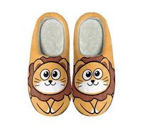 Pantuflas de animales para mujer, lindas pantuflas para mujer, con estampado de oso encantador, deslizadores de cerdo rosa, sandalias de tiburón negro, tobogán de león amarillo, sandalias con patrón