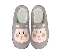 Pantuflas de animales para mujer, lindas pantuflas para mujer, con estampado de oso encantador, deslizadores de cerdo rosa, sandalias de tiburón negro, tobogán de león amarillo, sandalias con patrón