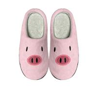Pantuflas de animales para mujer, lindas pantuflas para mujer, con estampado de oso encantador, deslizadores de cerdo rosa, sandalias de tiburón negro, tobogán de león amarillo, sandalias con patrón