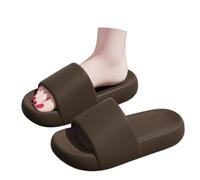 Pantuflas de baño con Drenaje para Interiores, Ideales para el Dormitorio. (Coffee, 36-37)
