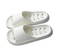Pantuflas de baño para mujer, zapatillas de baño para hombre y mujer, deslizadores de masaje, deslizadores suaves y cómodos, pantuflas, Blanco, 39 EU