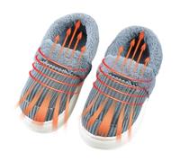 Pantuflas de calefacción eléctricas, calentador de pies portátil, zapatos alimentados por pilas, diseño suave y, de larga duración, perfecto para relajarse en clima frío para uso