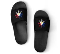 Pantuflas de casa con bandera del sol de Filipinas para hombre, sandalias de baño para ducha, Estilo:, 40.5 EU