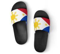 Pantuflas de casa con la bandera de Filipinas para hombre, sandalias de baño, sandalias, Estilo:, 38 EU