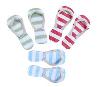 Pantuflas de casa en naturaleza, Zapatillas de atura | Sandalias de verano zapatillas decorativas de tamaño,3 pares de para muñecas realistas, accesorios de fotografía para la decoración d