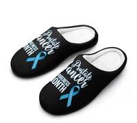 Pantuflas de casa para hombre con cinta azul para concienciación sobre el cáncer de próstata, zapatos sin cordones con suela de goma, Estilo:, 39 2/3 EU