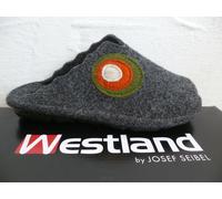 Pantuflas De Dama Westland Por Seibel Grises De Tela De Fieltro