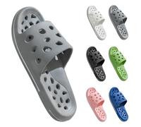 Pantuflas de ducha antideslizantes para mujer, de secado rápido, transpirables y de drenaje de agua, sandalias de baño con suela hueca, cómodas para gimnasio, piscina, spa y uso diario en interiores