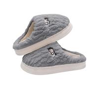 Pantuflas de felpa cómodas para mujer, suela gruesa blanca | Mulas Plataforma, Zapatillas De Las Mujeres Invierno Cerrado Interior Zapatos Grandes Grandes Cozy Zapatillas De Invierno