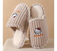 Pantuflas de felpa de invierno para mujer Sanrio, cómodas y chic - Comodidad interior y , lavables a - Perfectas para la relajación familiar y regalos exquisitos, calzado de mujer