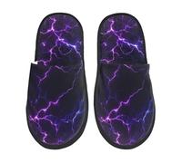 Pantuflas De Felpa Luz De La Galaxia Cálidas Slippers Cómodo Zapatillas De Cabaña Para Spa Spa Invierno L