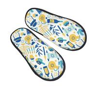 Pantuflas De Felpa Luz Feliz Unisex Pantuflas De Casa Mullidas Plush Shoes Para Hogar Spa Invierno M