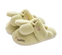 Pantuflas de felpa para mujer, pantuflas de invierno para mujer, zapatillas difusas kawaii, zapatillas de casa con suela antideslizante, zapatillas de algodón, zapatos divertidos, lindos zapatos para