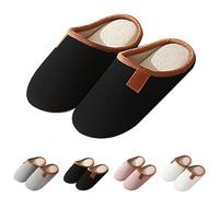 Pantuflas de fieltro de invierno para mujer, unisex, zapatillas de estar por casa cerradas, zapatillas de invierno, antideslizantes, forradas, cómodas, zapatos de cabaña, zapatos de fieltro suave