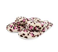 Pantuflas de forro polar coral para mujer, 1 Estampado Leopardo, 36/37.5 EU