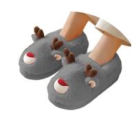 Pantuflas de invierno para mujer, de felpa, de fieltro, cálidas, para mujer, con soporte para el arco del pie, plantilla de espuma viscoelástica suave, suela antideslizante, lavable a máquina, ideal