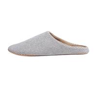 Pantuflas de lana para hombre, talla 9, para el hogar, interiores, parte inferior suave, antideslizantes, cómodas, de tamaño grande, Navy, 42 1/3 EU