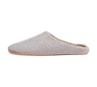 Pantuflas de lana para hombre, talla 9, para el hogar, interiores, parte inferior suave, antideslizantes, cómodas, de tamaño grande, café, 42 1/3 EU