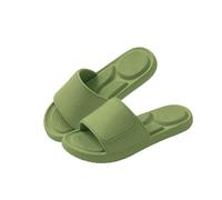 Pantuflas de masaje con correa ajustable para hombres y mujeres, plantilla texturizada, puntera abierta, sandalias ligeras e informales para casa y jardín, Green, 39.5 EU
