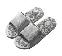 Pantuflas de masaje para hombre, para el hogar, para el verano, antideslizantes, transpirables, para acupuntura, para masaje de pies, sandalias de agua para hombre, gris, 42 1/3 EU