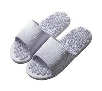 Pantuflas de masaje para hombre, para el hogar, verano, exterior, no transpirables, punto de acupuntura, sandalias de masaje para pies, pantuflas de pizza para hombres adultos, Purple, 39 1/3 EU