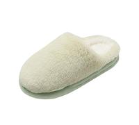 Pantuflas de mujer cerradas antideslizantes con plataforma cálidas de | Adentro y fuera, zapatos de invierno que absorben los golpes, zapatillas de cama de felpa, cómodas zapatillas de estar