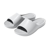 Pantuflas de nube para mujer y hombre, suela gruesa, sandalias con plantilla texturizada, ligeras, para uso diario en interiores y exteriores, gris, 40.5 EU