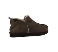 Pantuflas de piel de oveja Anton del Pastor de Suecia para hombre, 100% piel de oveja auténtica, cómodas, suaves y cálidas, aceitadas con piedra, aspecto antiguo, talla 40