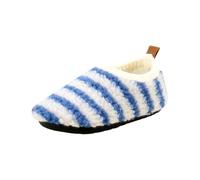 Pantuflas de piel suave para bebé, pantuflas de piel para bebés de 0 a 24 meses, zapatos de bebé no suaves, zapatos de piel de ante para niñas de 6 a 9 meses, ropa de invierno, azul celeste, 22 EU