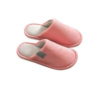 Pantuflas de punta cerrada para mujer, de espuma viscoelástica, cómodas y modernas, cómodas, suaves, versátiles, clásicas, antideslizantes, para parejas, hot pink, 36 2/3 EU