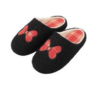 Pantuflas de punta cerrada para mujer sin espalda | Sandalias sin cordones para mujer, con puntera cerrada, decoración de lazo, ligeras, cómodas y transpirables