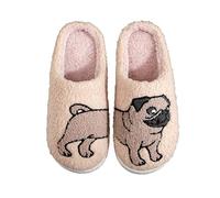 Pantuflas de rana para mujer y hombre, pantuflas de animales kawaii con memoria mullida, cálidas, para invierno, cálidas, anchas, a, 36 2/3 EU