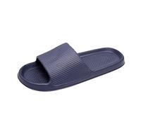 Pantuflas de verano abiertas para mujer, antideslizantes, transpirables, suelas suaves, zapatos de ducha, cómodos, para parejas de amor, zapatos de ocio ligeros, azul, 41 EU
