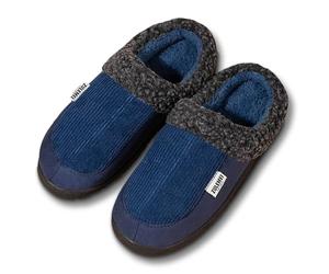 Pantuflas de verano acogedoras para hombre, divertidas, sin cordones, para una comodidad acogedora en el hogar con calidez de invierno y diseño impreso, sandalias sin cordones, Blue, 43.5 EU